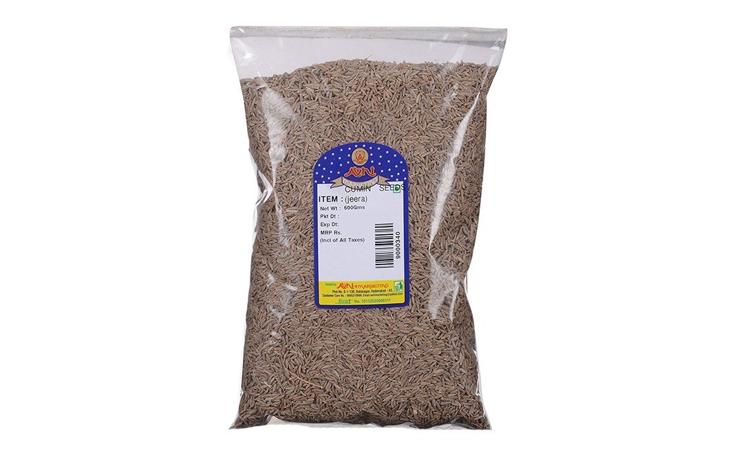 Avni's Cumin Seeds (Jeera)    Pack  500 grams